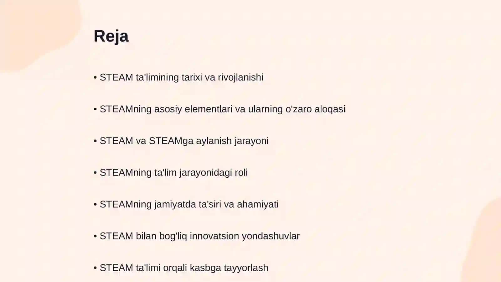 STEAM va STEAMning rivojlantirishi 2