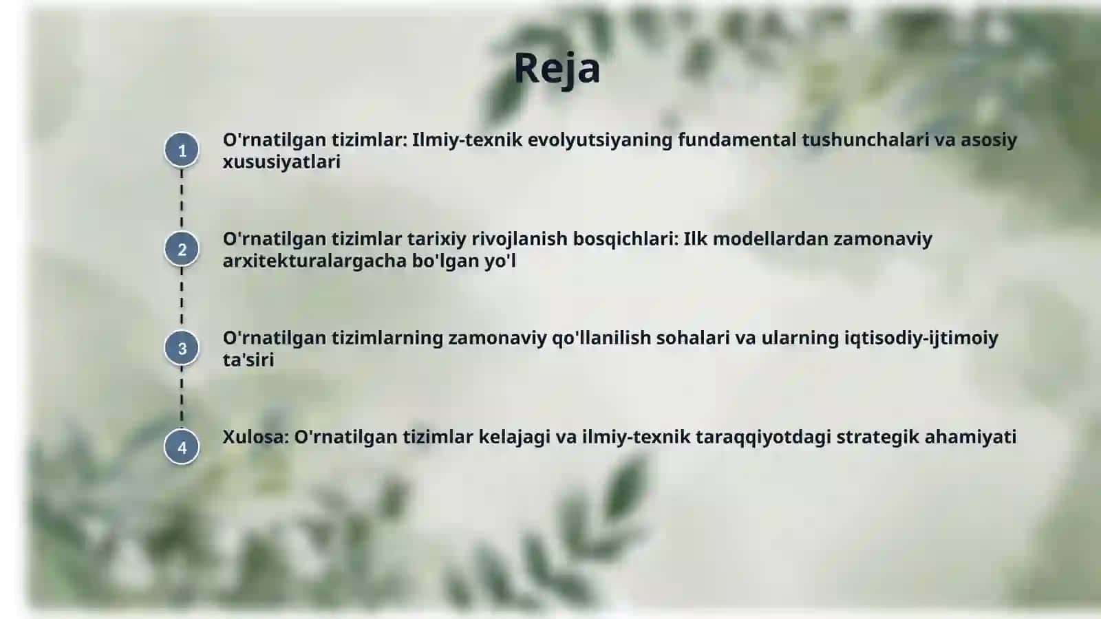 1. • O‘rnatilgan tizimlar tushunchasi va rivojlanish tarixi 2