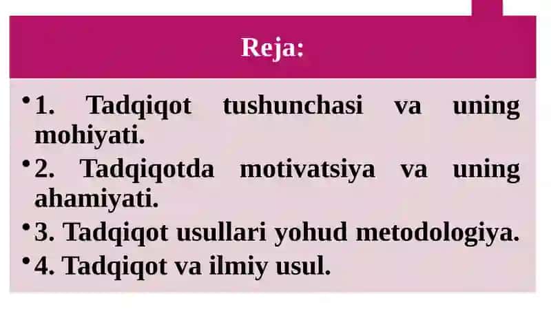 MAVZU.TADQIQOT ASOSLARI 2