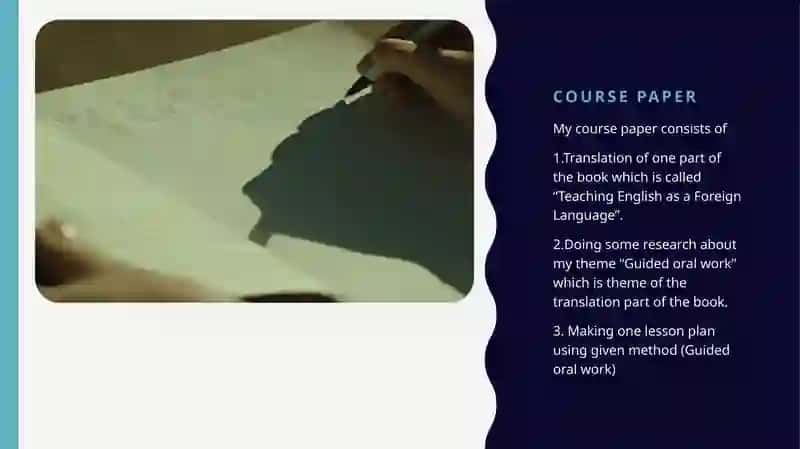 Guided oral work 2