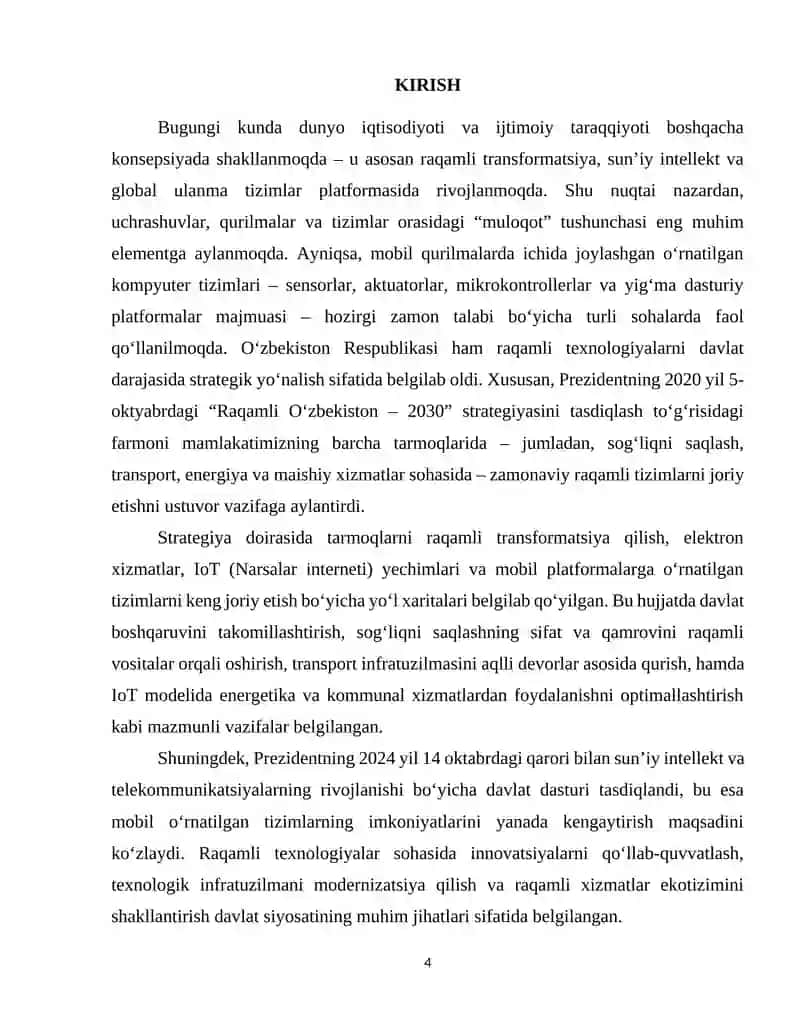 MOBIL QURILMALARDA O‘RNATILGAN TIZIMLARNING QO‘LLANILISHI 2