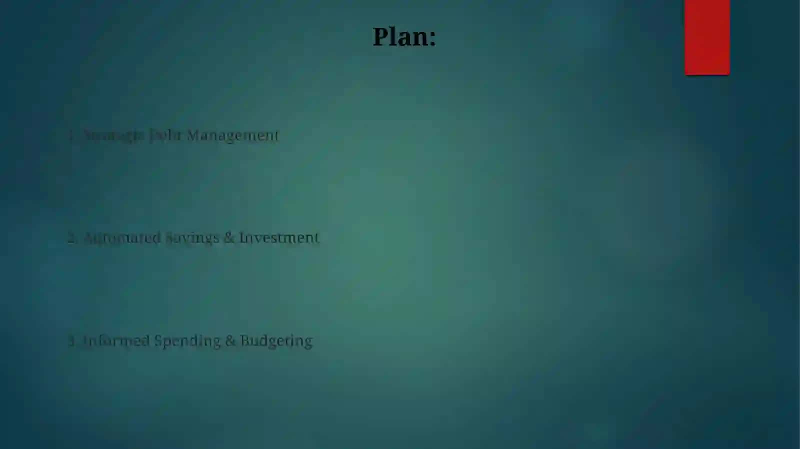 My ideal Financial Management 2