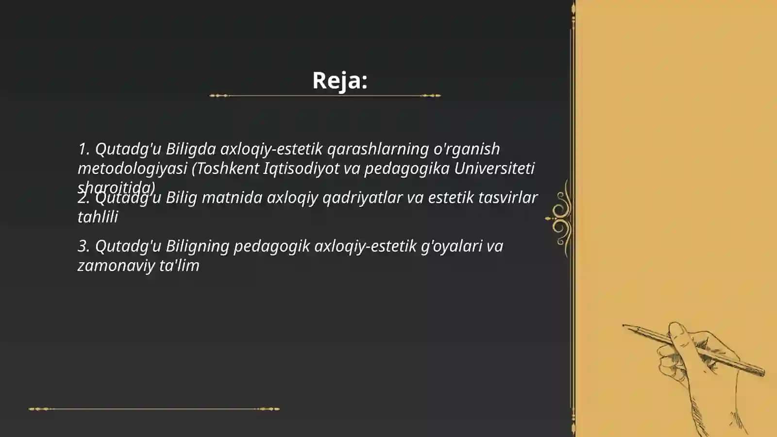 Qutadg'u biligda axloqiy estetik qarashlarni aniqlash 2