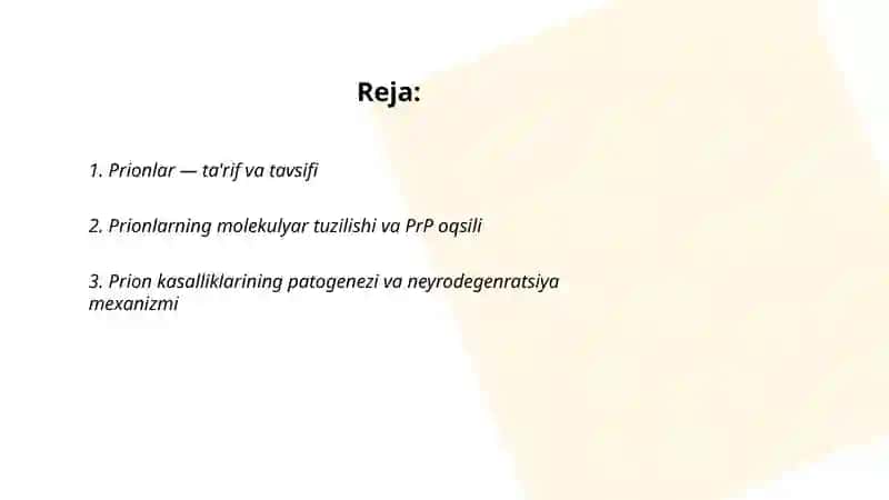 Prionlar va ularning ahamiyati 2