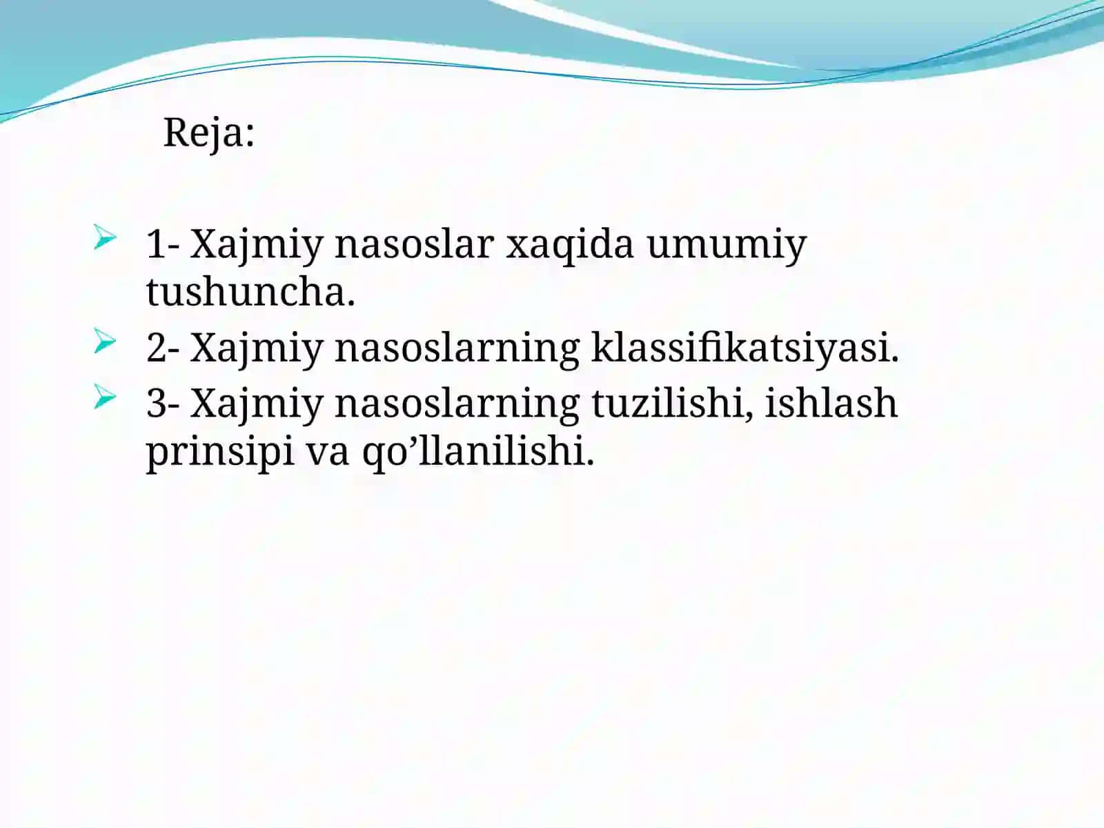 XAJMIY NASOSLAR 2