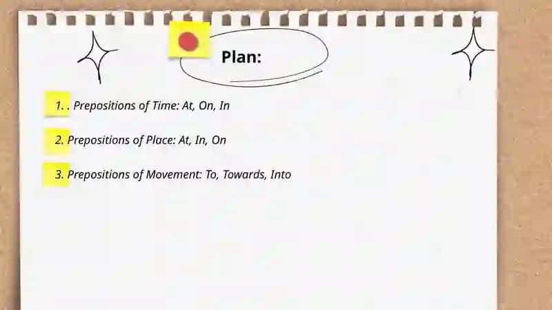 Prepositions (time-place-movement) 2