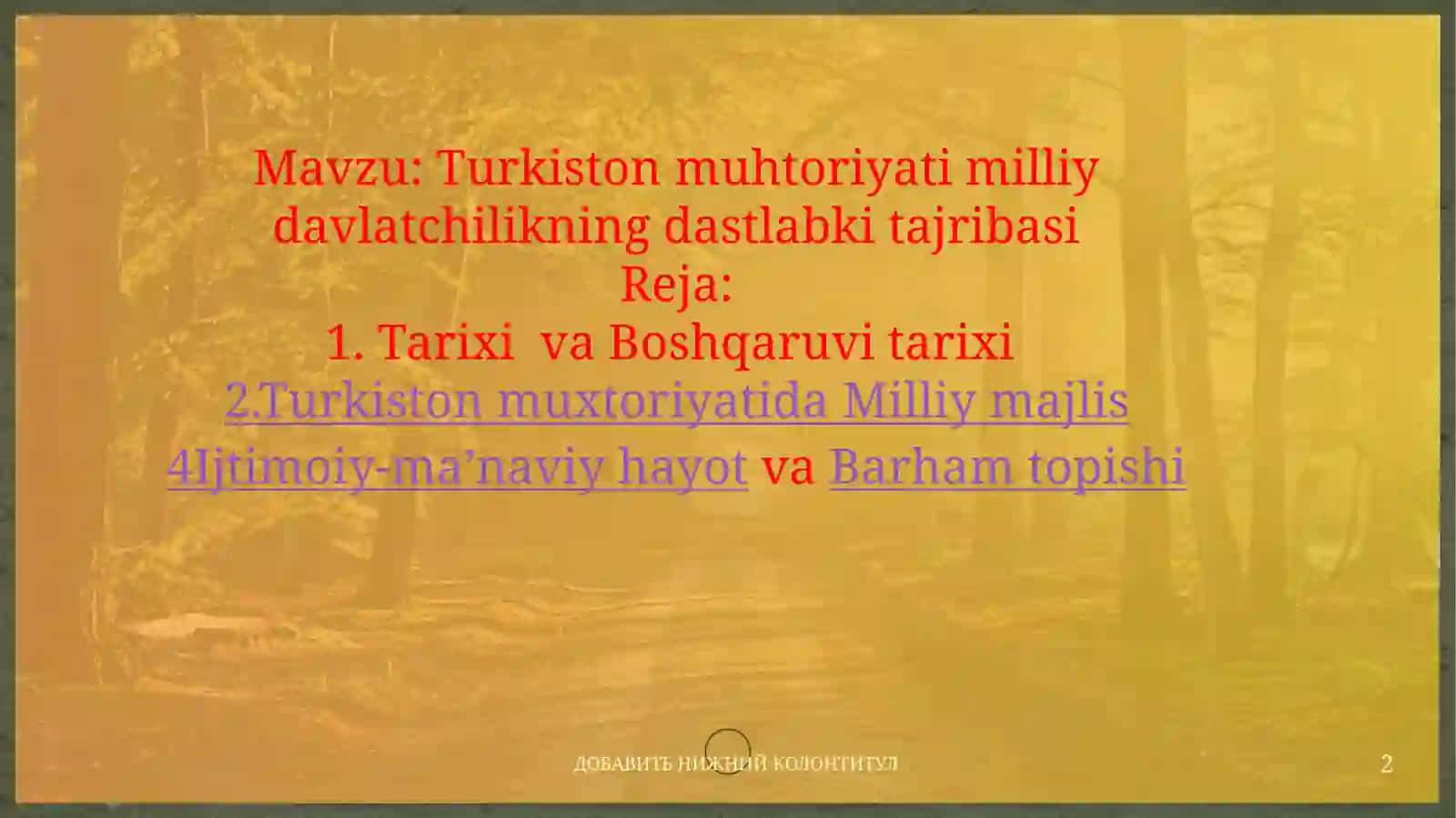 Turkiston muhtoriyati milliy davlatchilikning dastlabki tajribasi 2