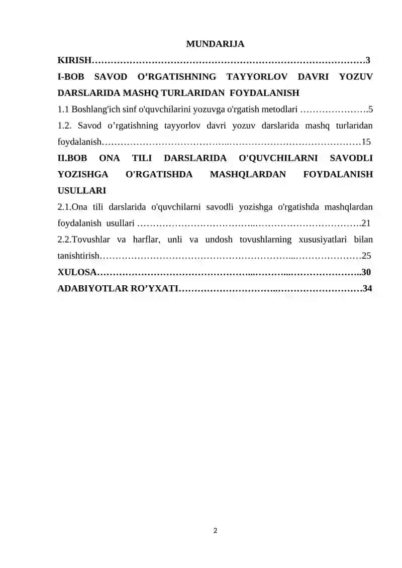 SAVOD O‘RGATISH DAVRIDA O‘QISH VA YOZUV FAOLIYATINING BOG‘LIQLIGI 2