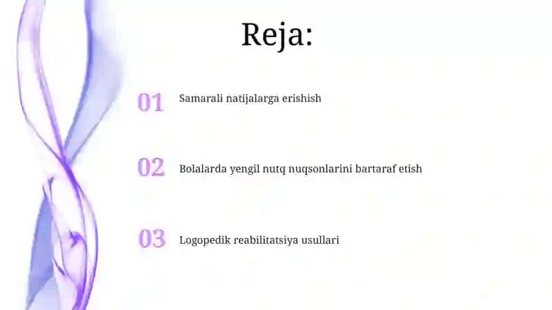 Logopedik reabilitatsiya usullari 2