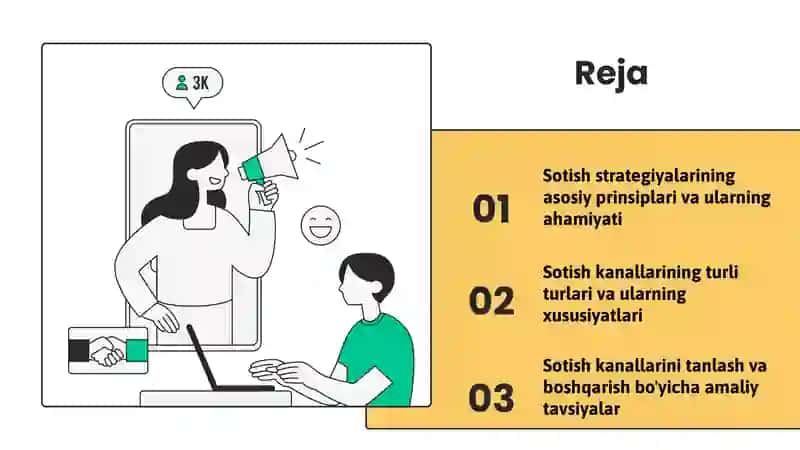 Sotish bo'yicha strategik qarorlar & Sotish kanallarining asosiy xususiyatari 2