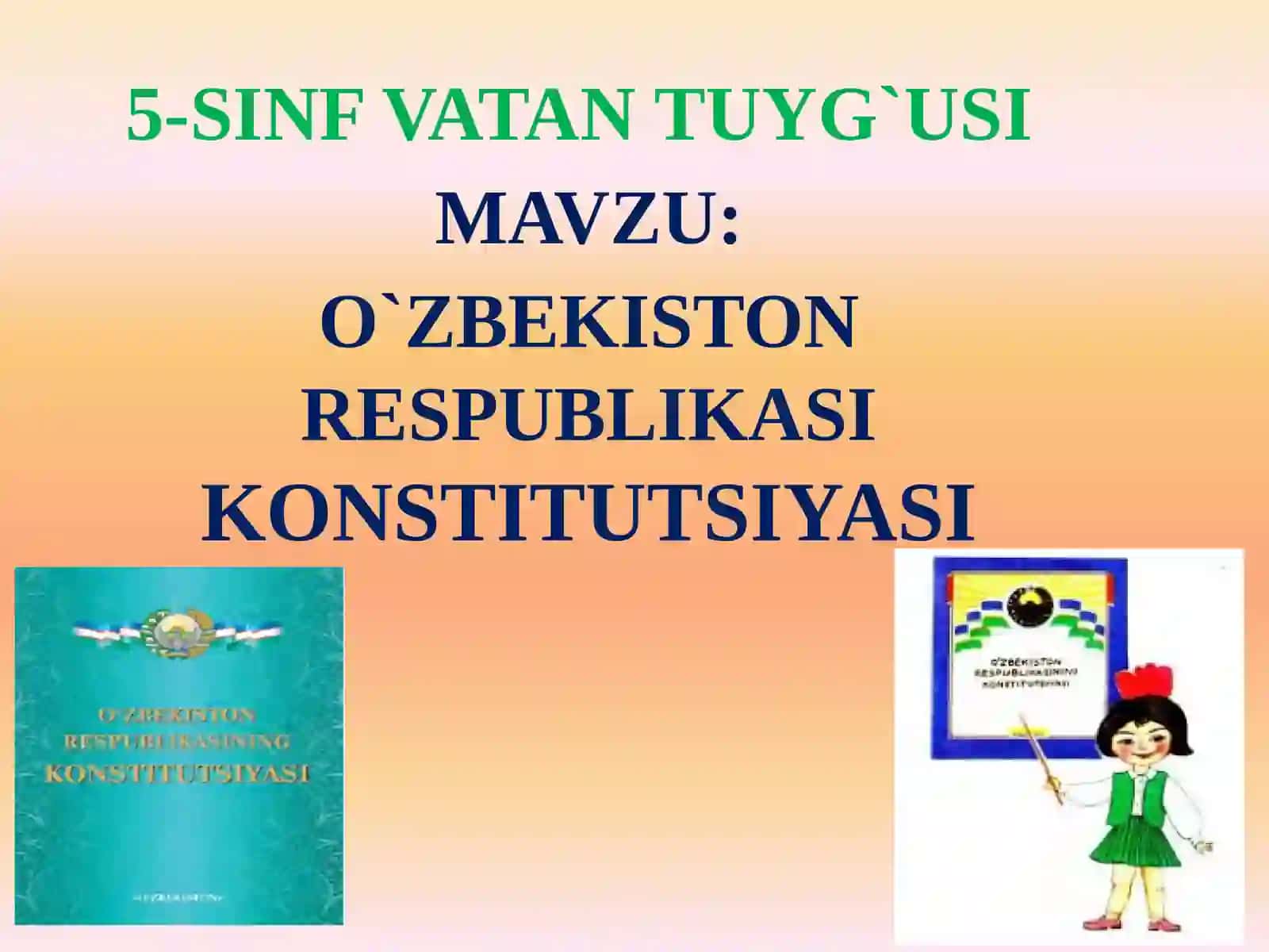 O`ZBEKISTON RESPUBLIKASI KONSTITUTSIYASI 2
