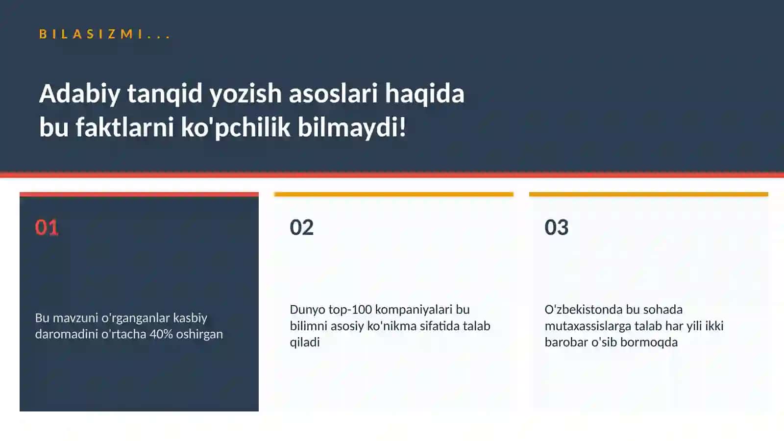 Adabiy tanqid yozish asoslari 2