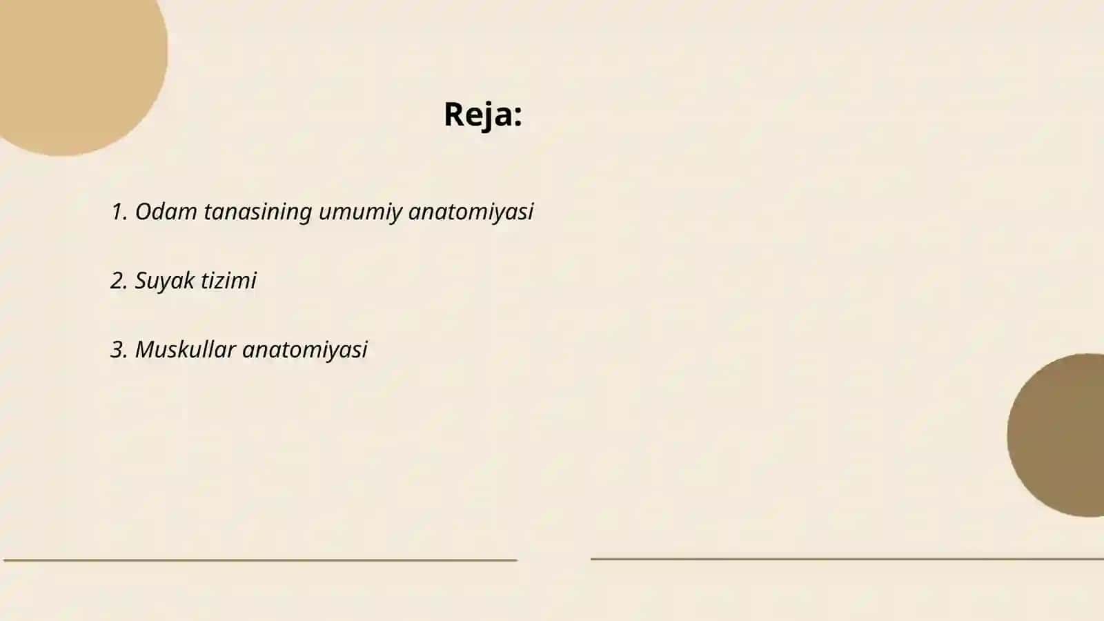 Odam tanasining anatomik tuzilishi haqida ma'lumot 2