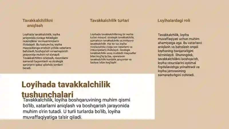 Tavakkalchilikni aniqlash 2