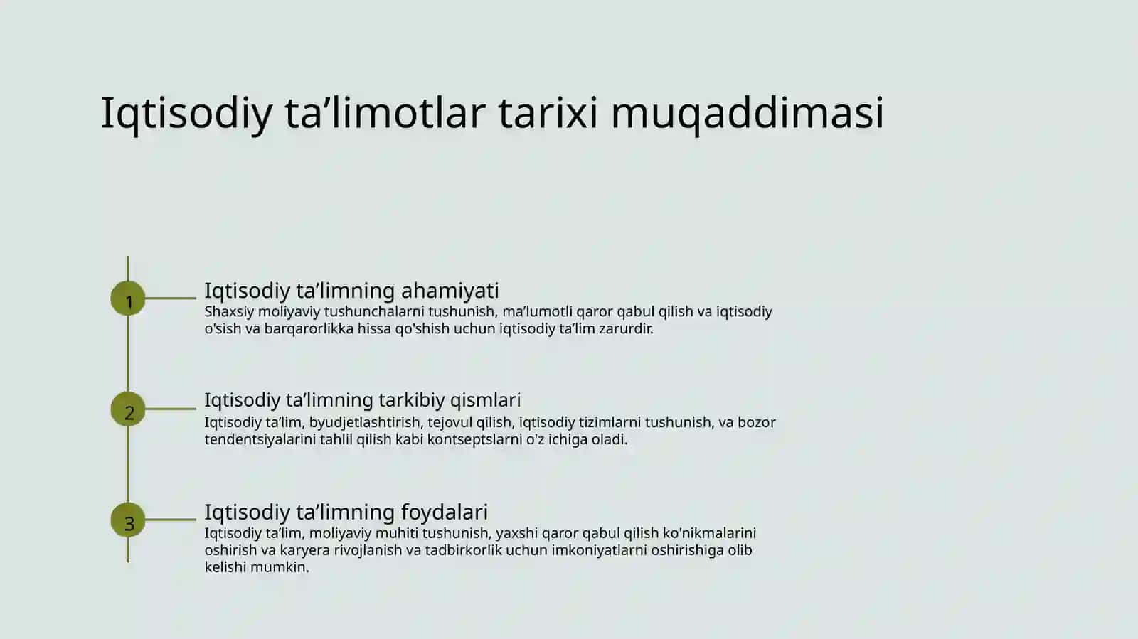 Iqtisodiy taʼlimotlar tarixi 2