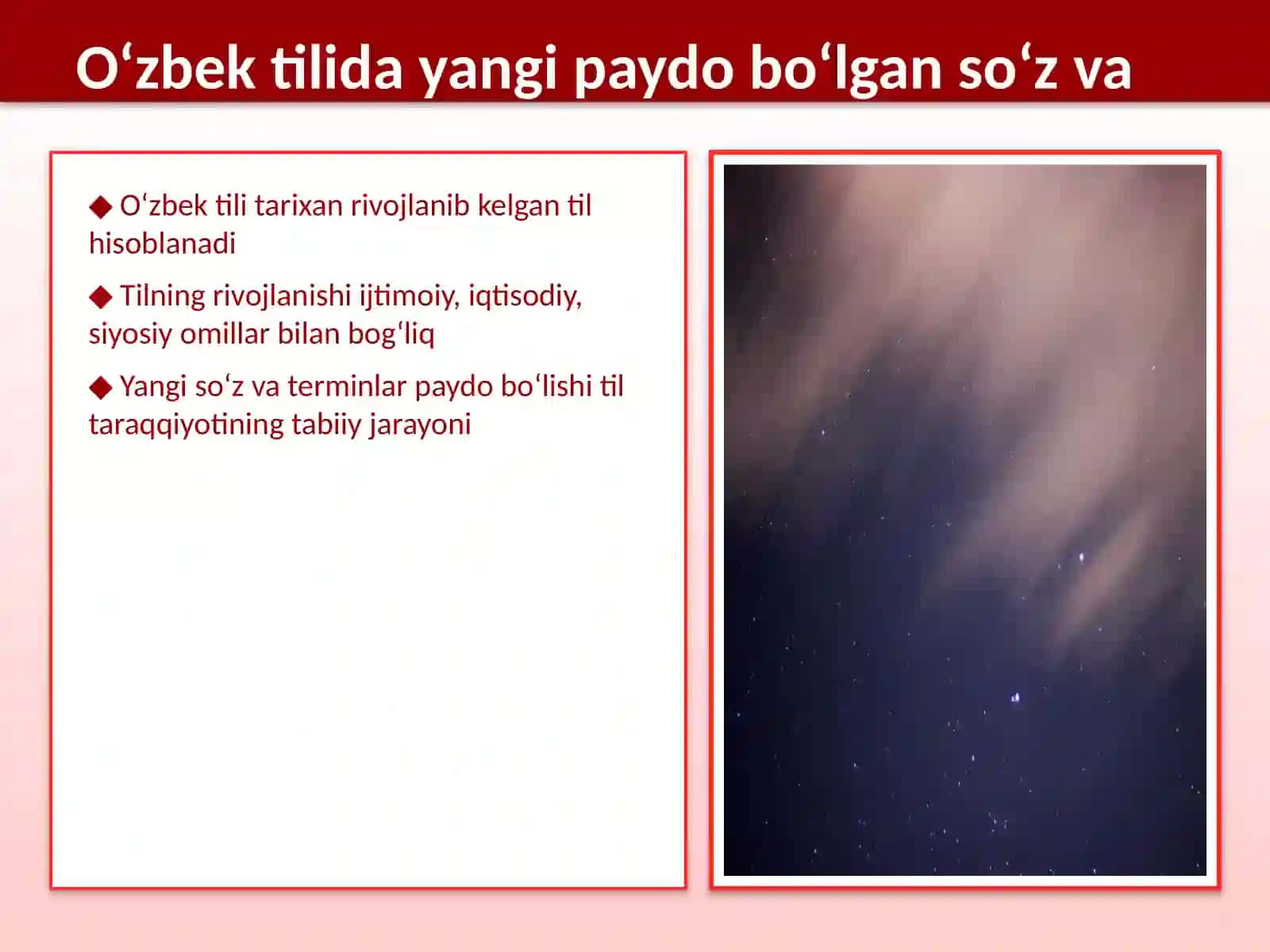 O‘zbek tilida yangi paydo bo‘lgan so‘z va terminlar tahlili 2