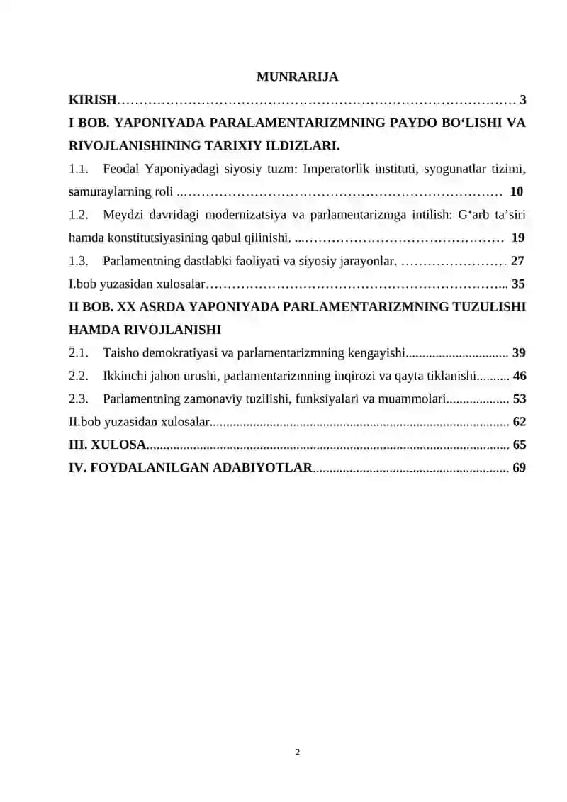Yaponiyada Parlamentarizm tarixi 2