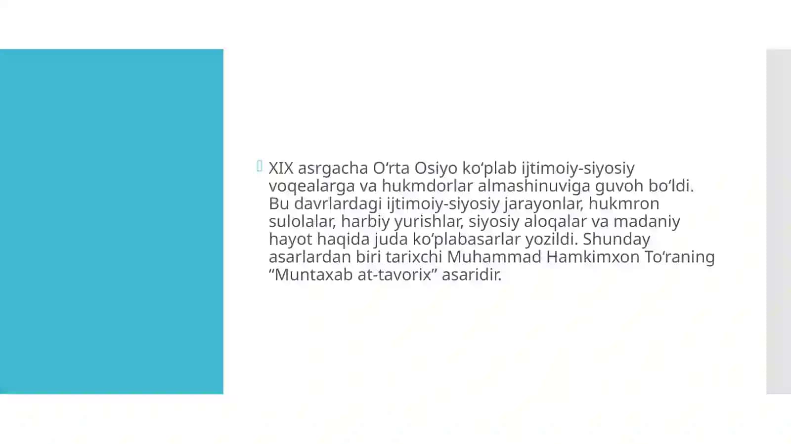 “MUNTAXAB AT-TAVORIX” ASARI 2