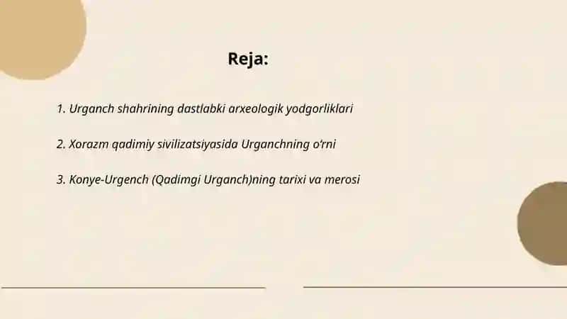Xorazmdagi Urganch shahrining kelib chiqishi tarixi 2