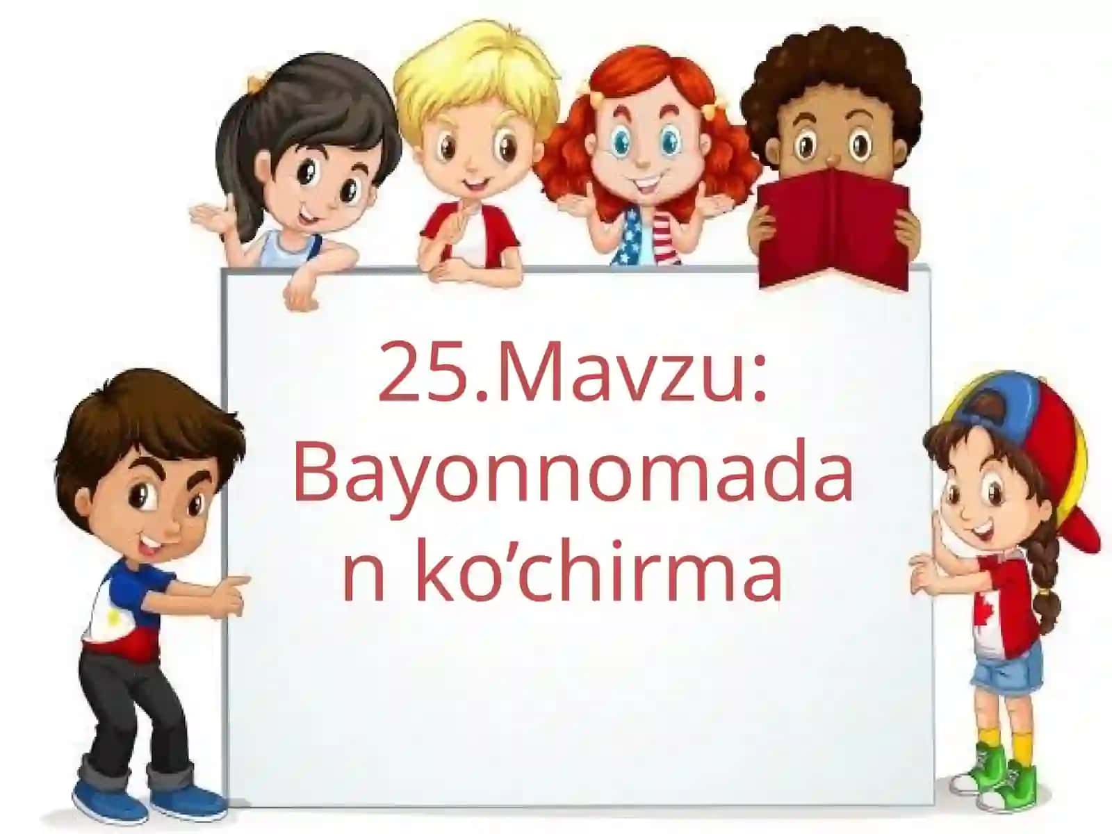 Bayonnomadan ko’chirma 2