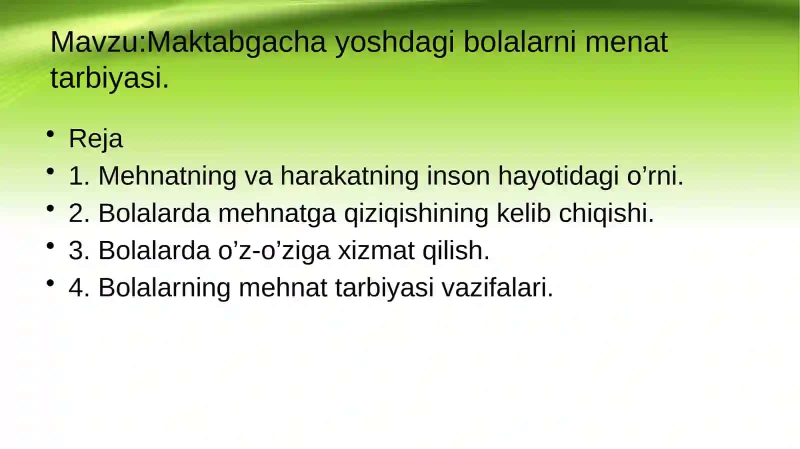 Maktabgacha yoshdagi bolalarni mehnat tarbiyasi 2