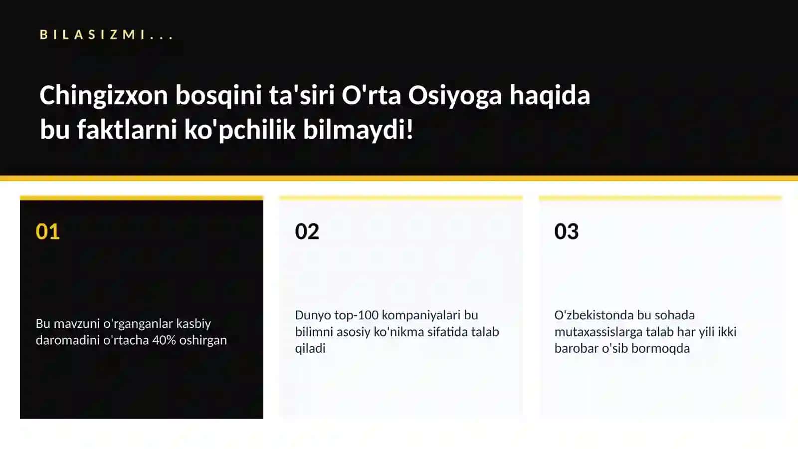 Chingizxon bosqini ta'siri O'rta Osiyoga 2