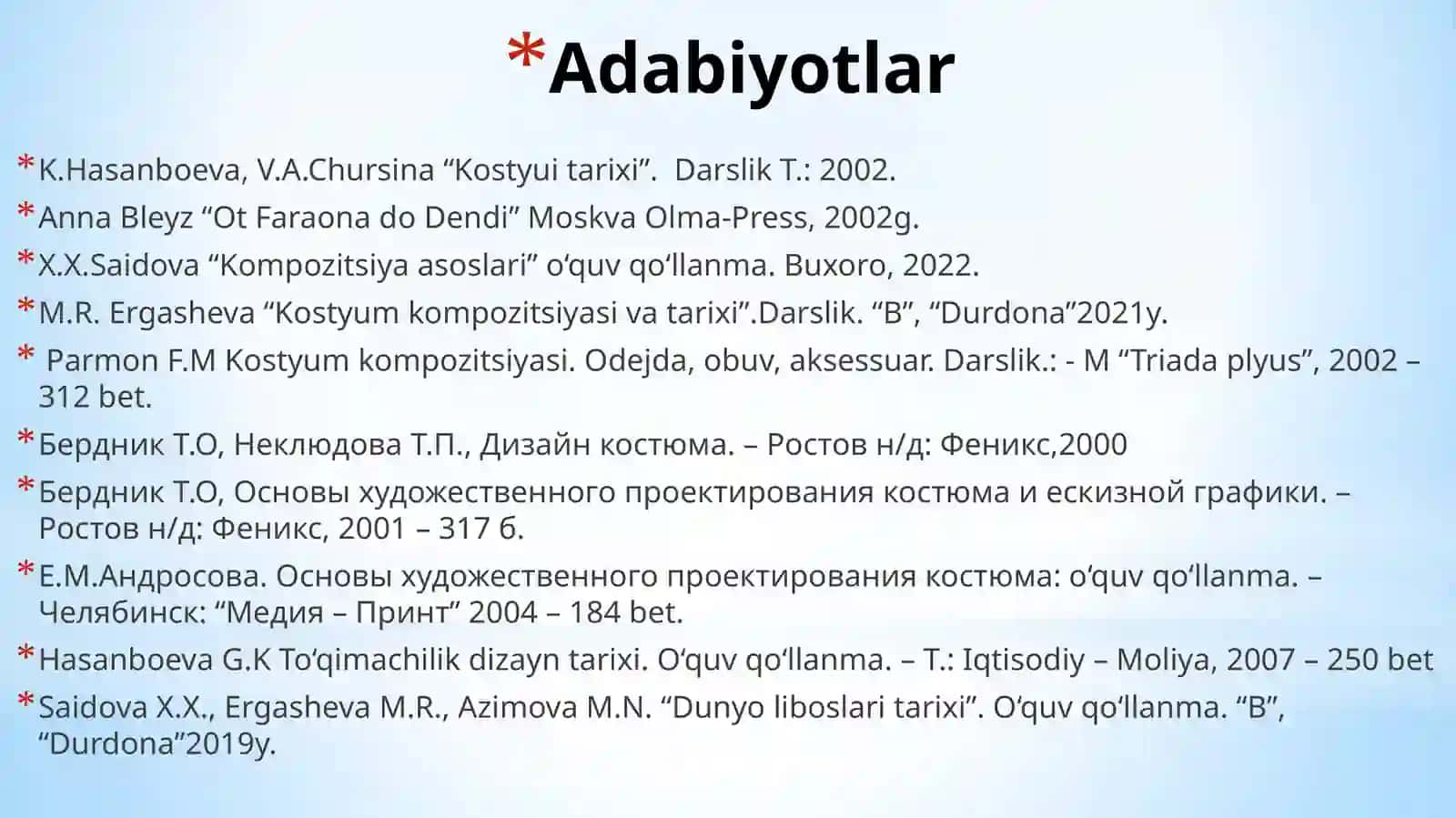 O’rtaasr Yevropa xalqlari kostymlari kompozitsiyasi tarixi 2