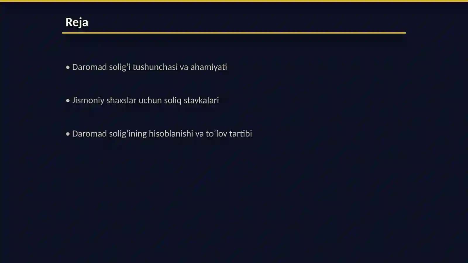 Daromad solig‘i tushunchasi va ahamiyati 2