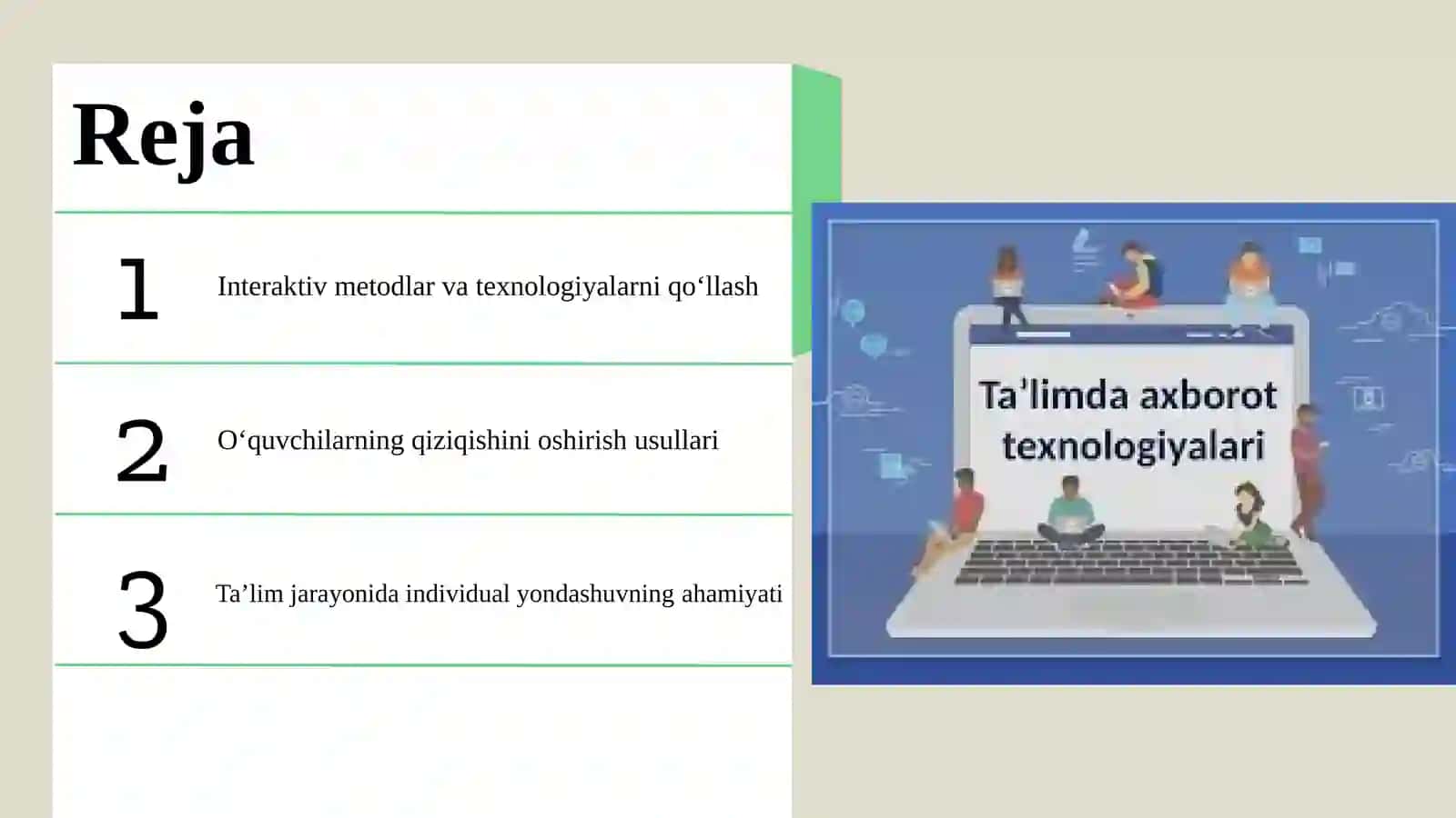 Interaktiv metodlar va texnologiyalar 2