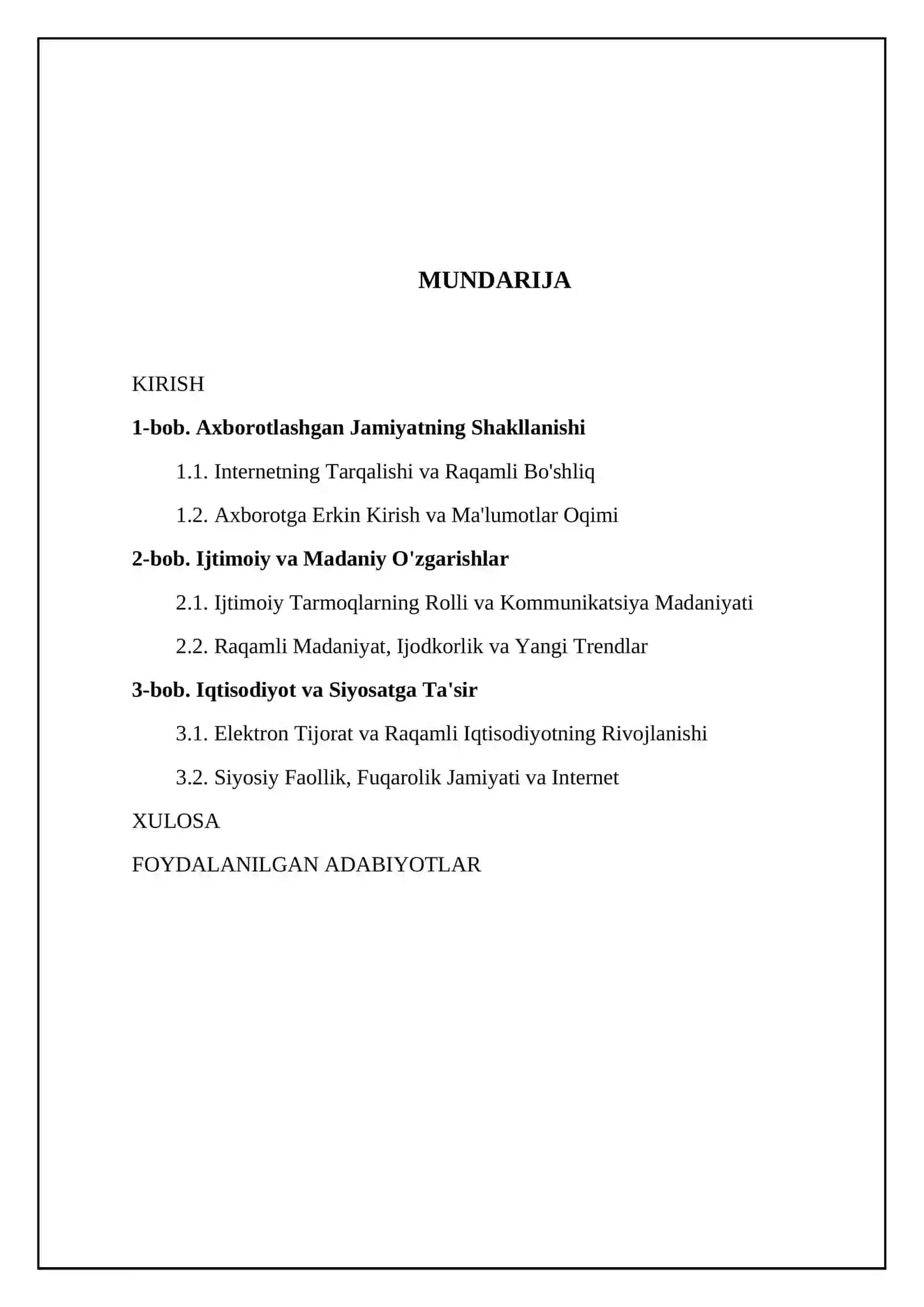 Internetning jamiyatga ta’siri 2