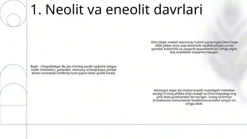Turkmaniston Qadimgi Davr Arxeologiyasi 2