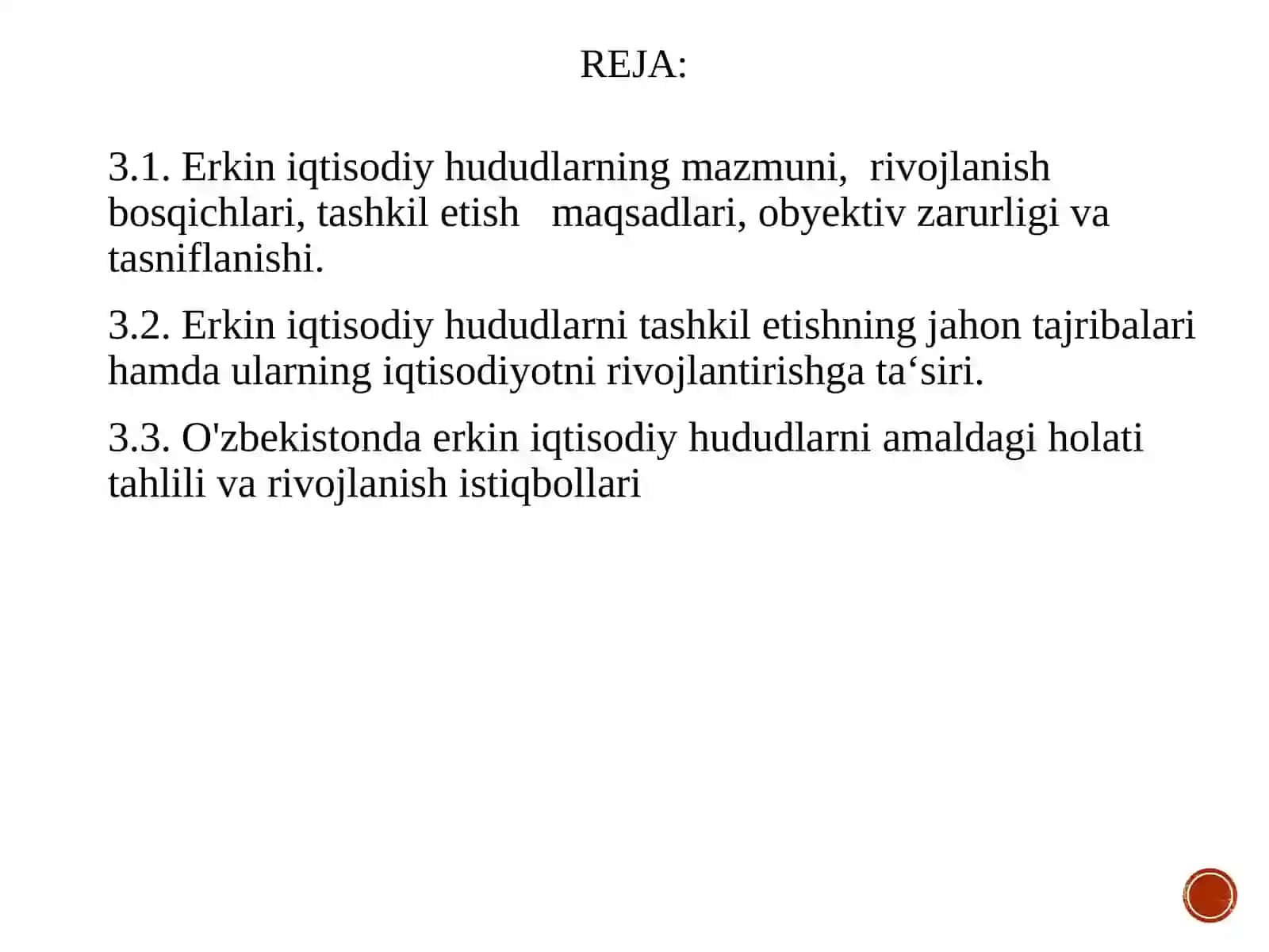 Erkin iqtisodiy zonalar 2