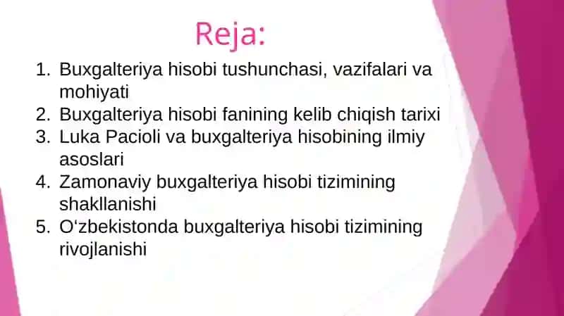 Buxgalteriya hisobi fanining paydo bo‘lishi 2