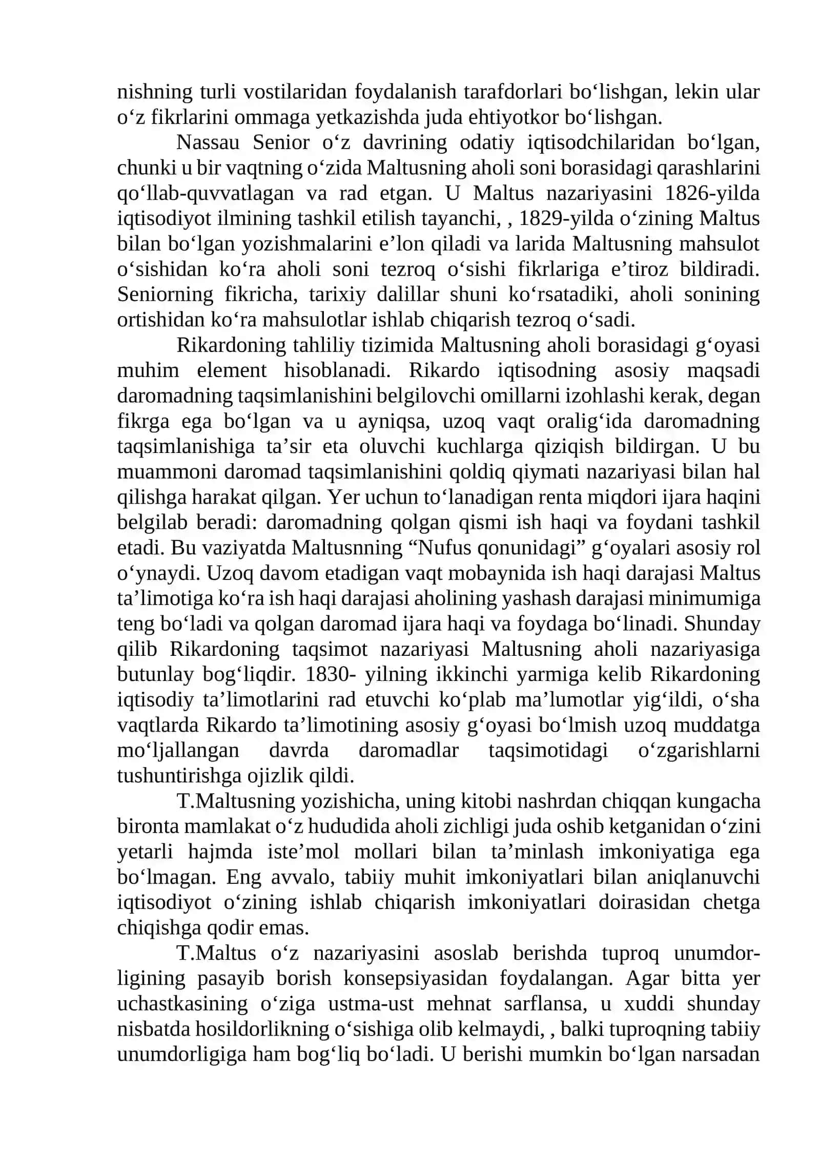 BOB. KLASSIK IQTISODIY MAKTABNING YAKUNLANISHI 2