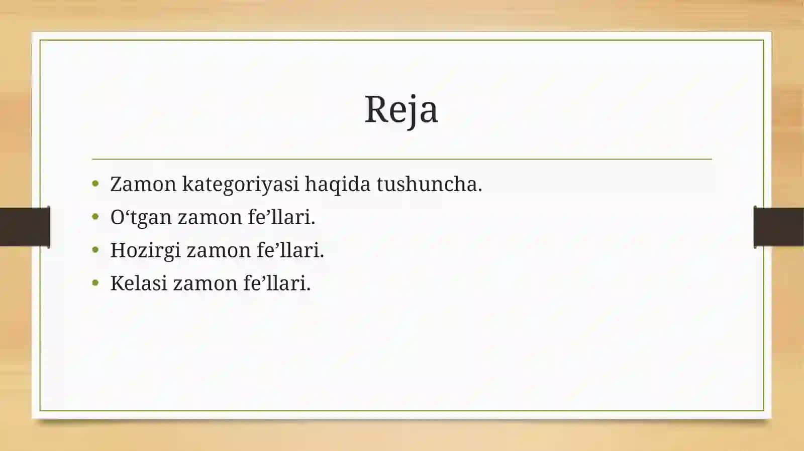 Fe’lning zamon kategoriyasi 2