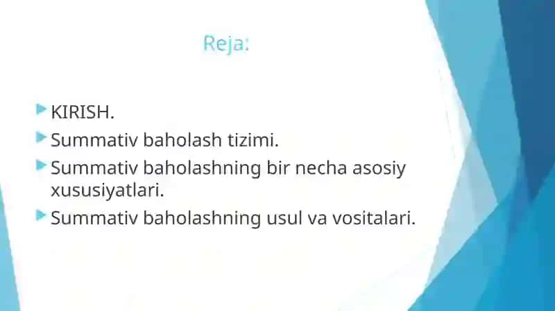 SUMMATIV VA FORMATIV BAHOLASH TIZIMI 2