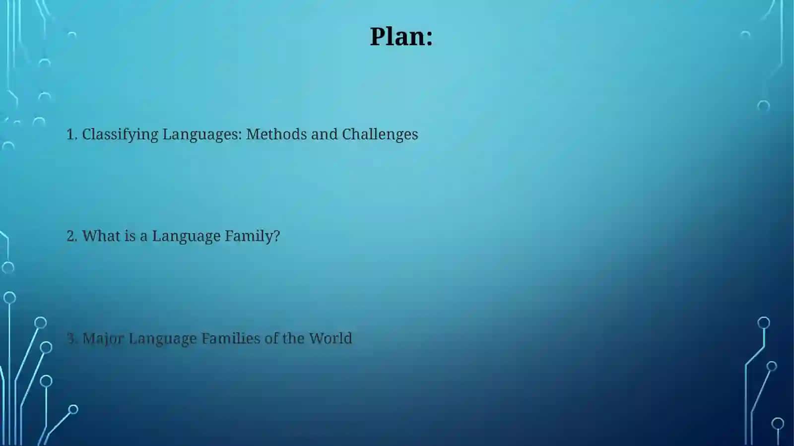 Major Language Families of the World 2