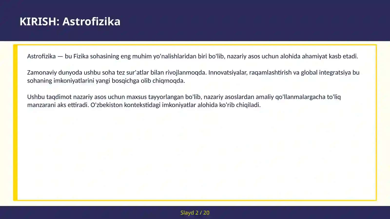 Astrofizika 2