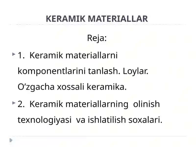 KERAMIK MATERIALLAR 2