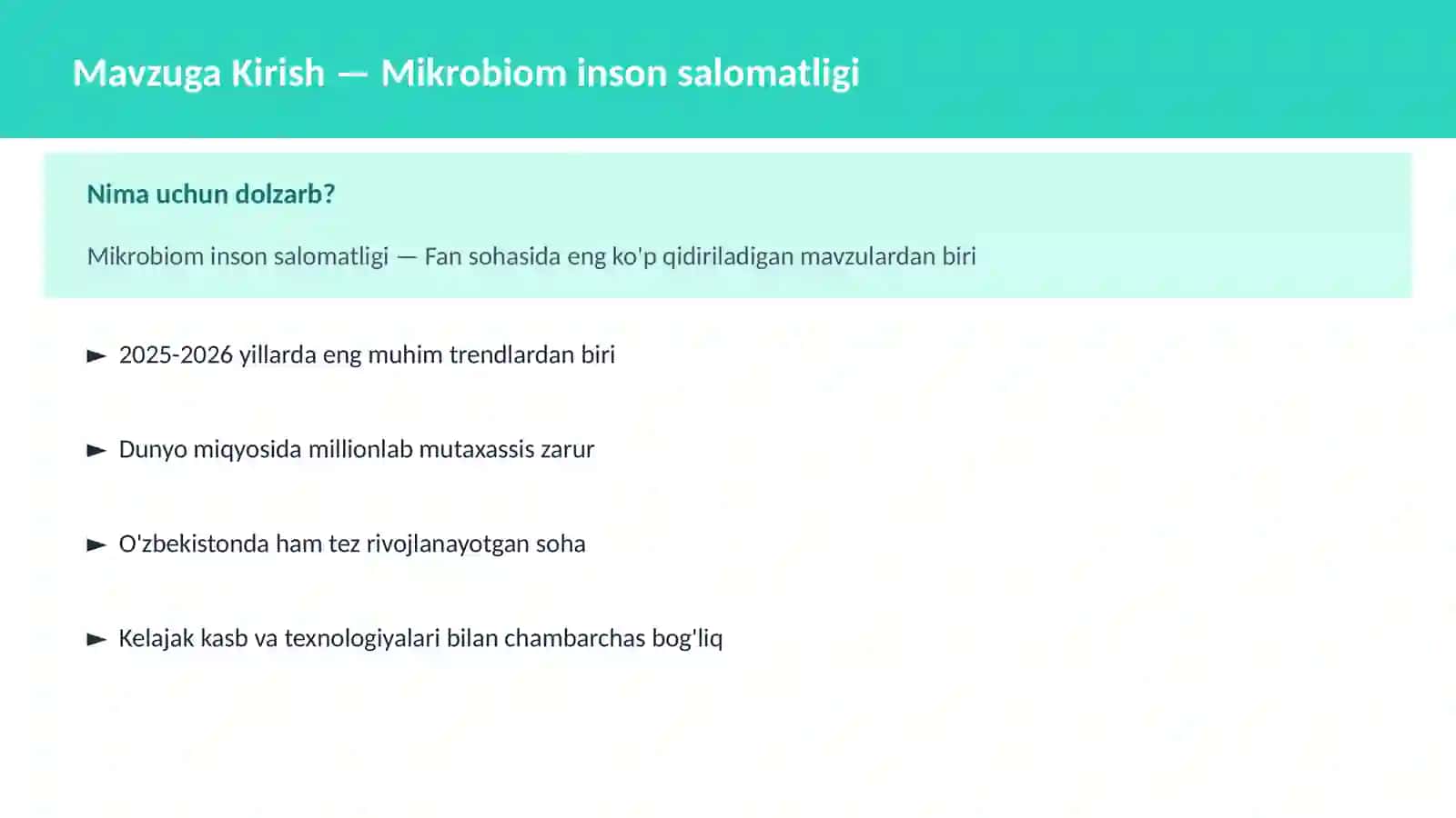 Mikrobiom inson salomatligi 2