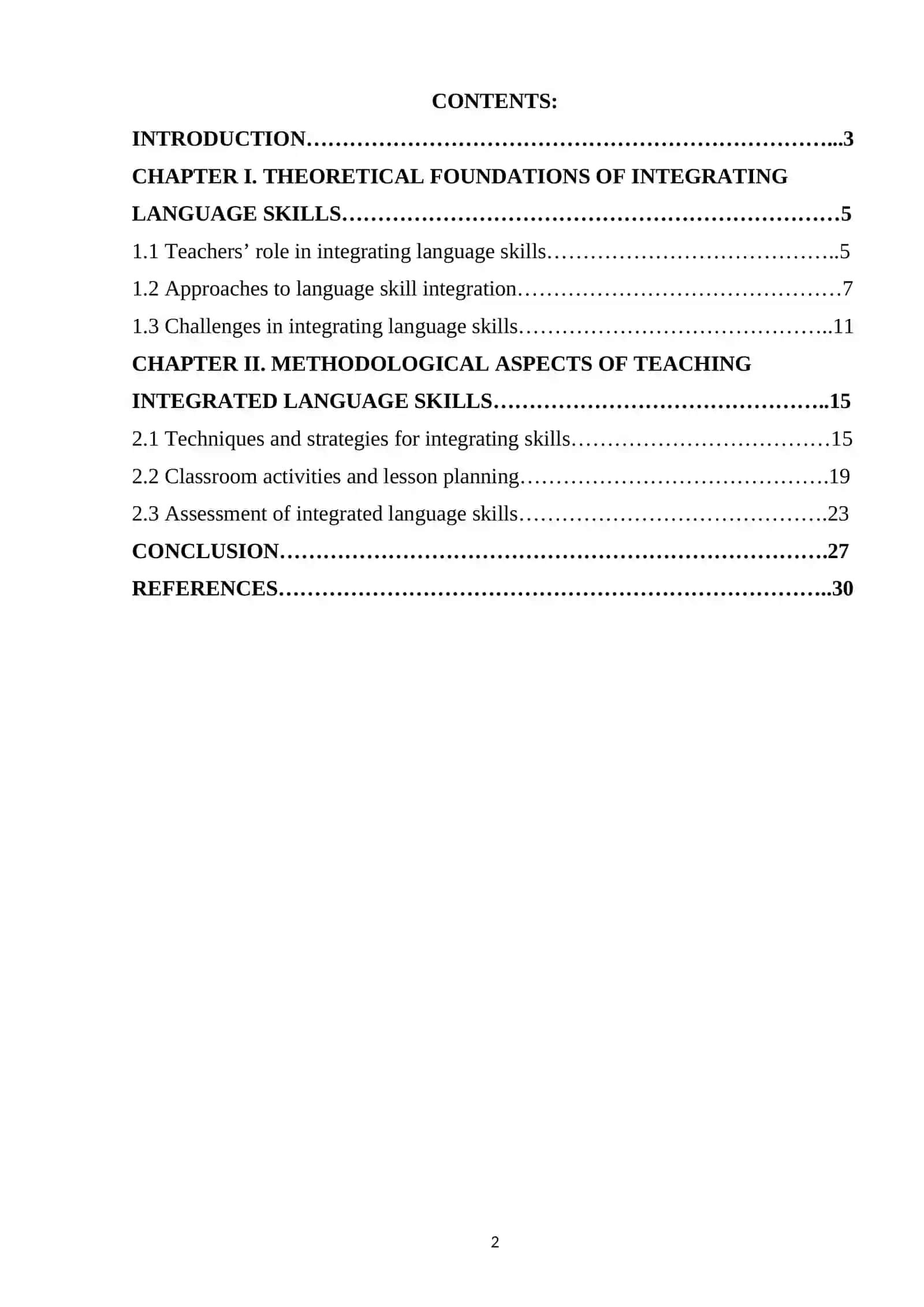 TEACHERS’ ROLE IN INTEGRATING LANGUAGE SKILLS 2