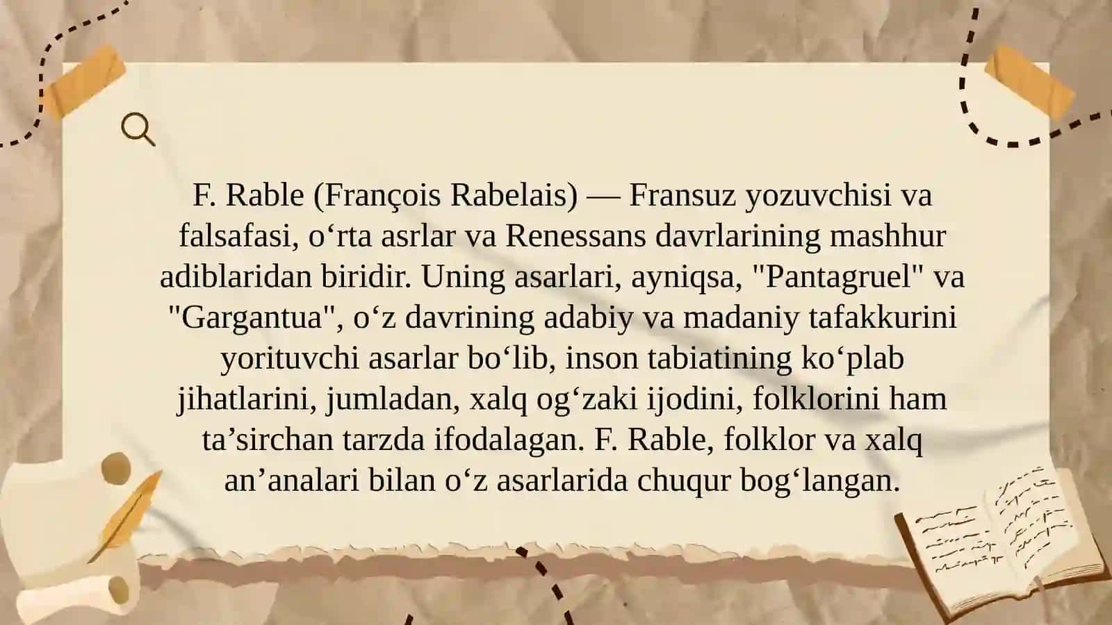 F.Rable va folklor munosabati masalasi 2