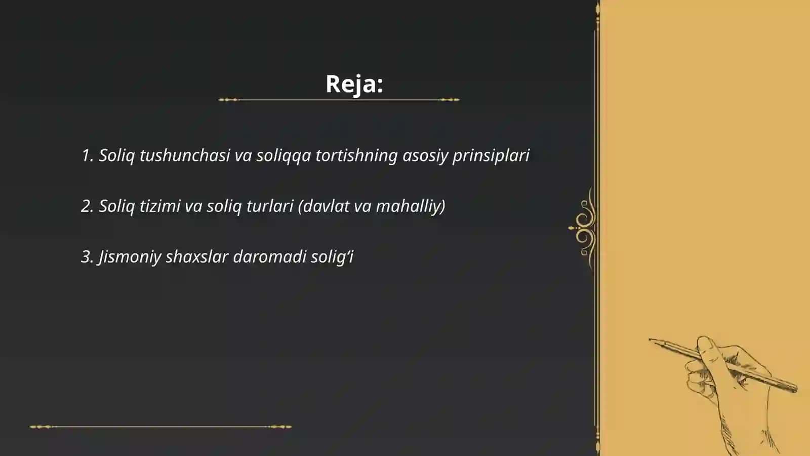 Soliqlar va soliqqa tortish 2