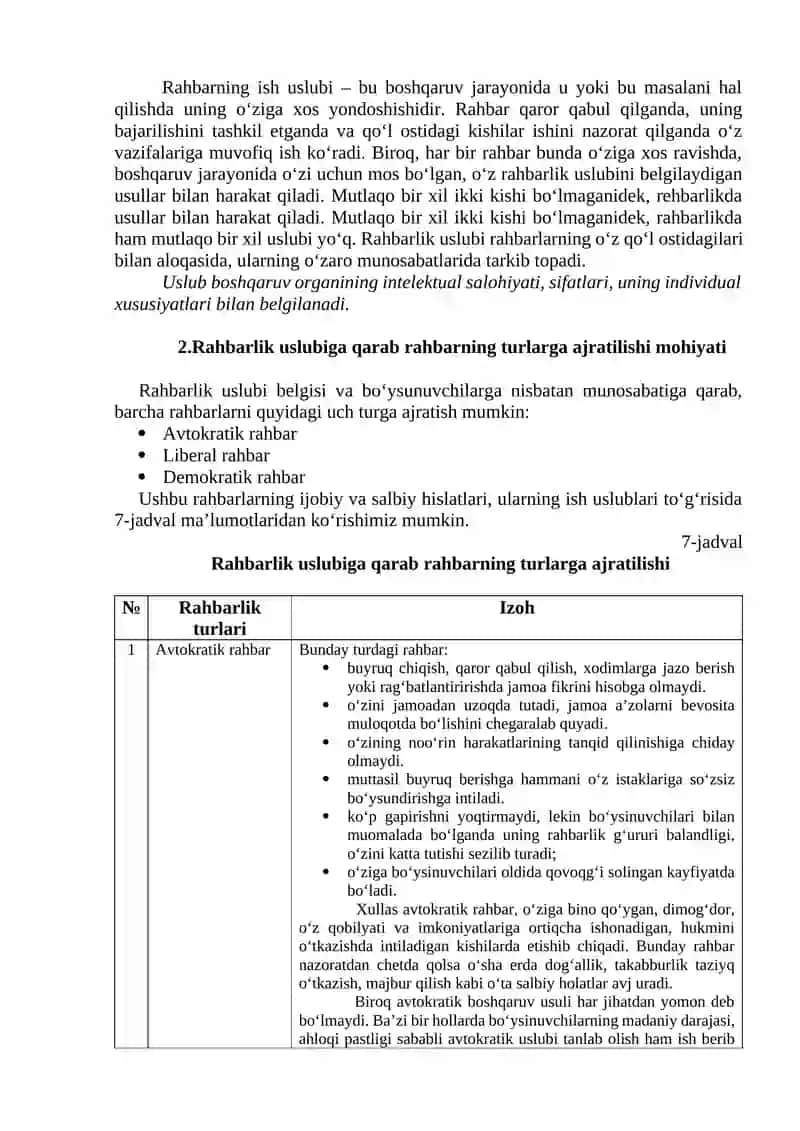 MENEJER USLUBI VA MADANYATI 2