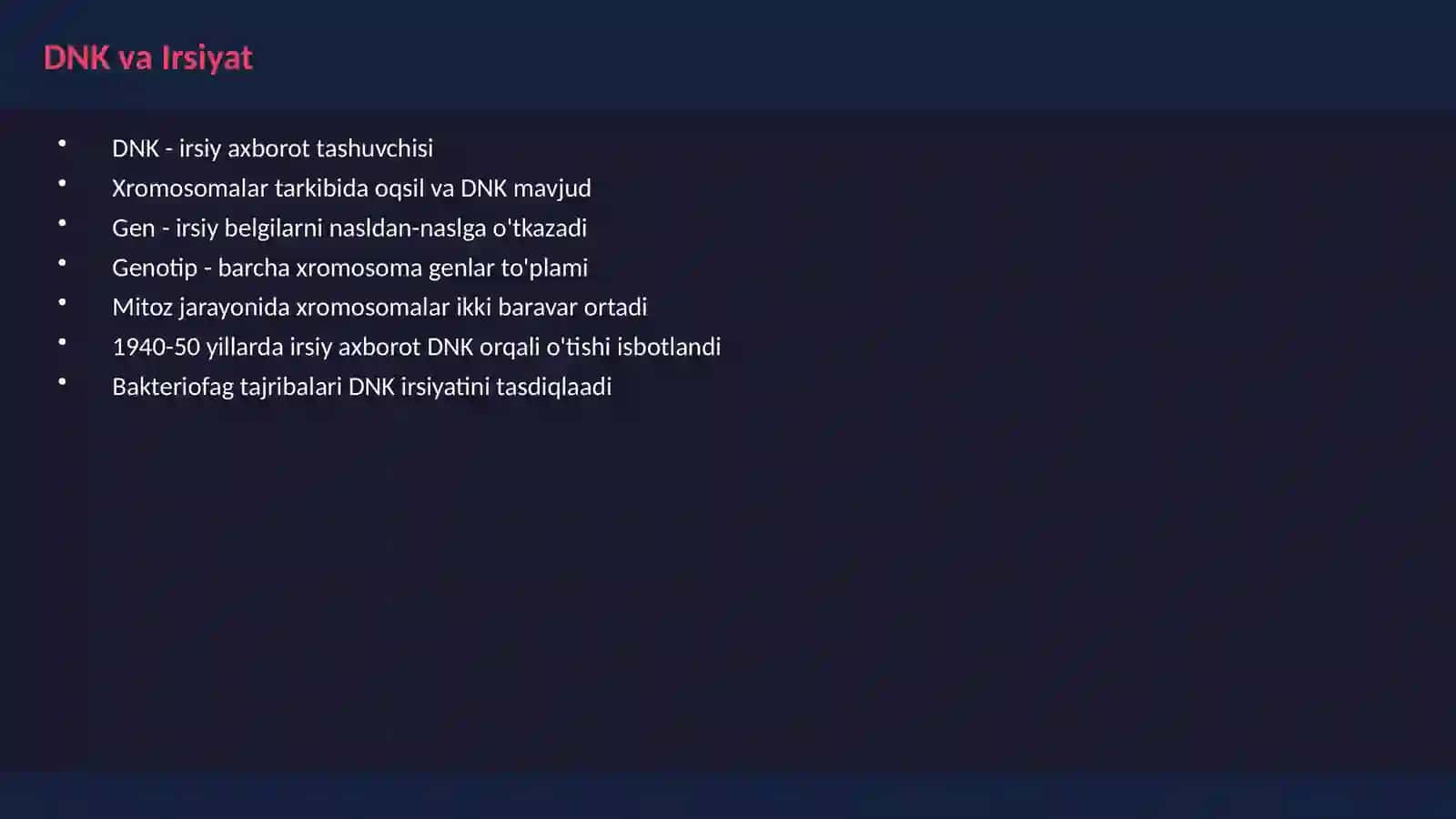 Molekulyar Biologiya 2