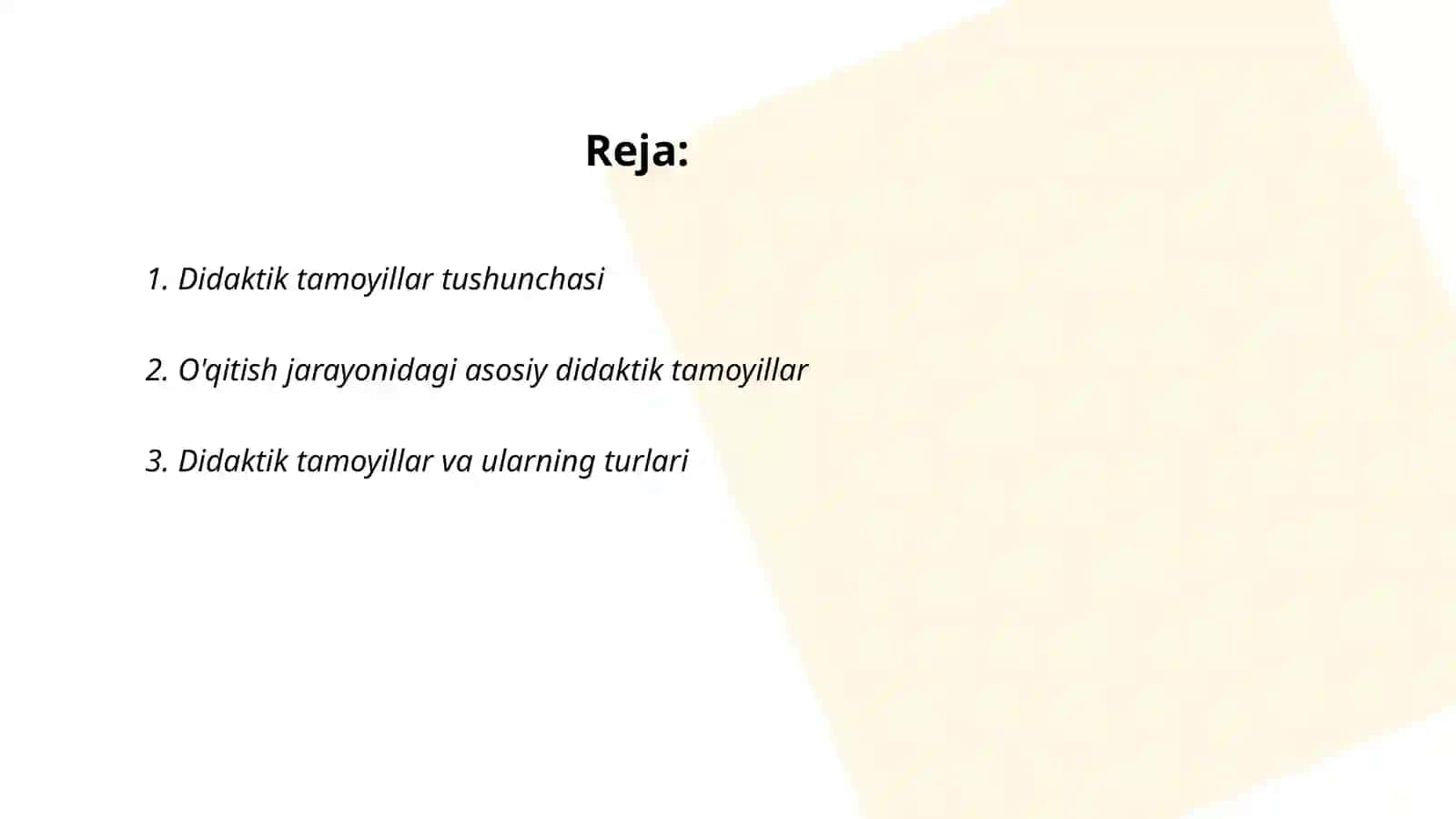 Didaktik tamoyillar 2