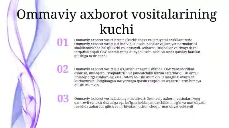 Ommaviy axborot vositalari 2