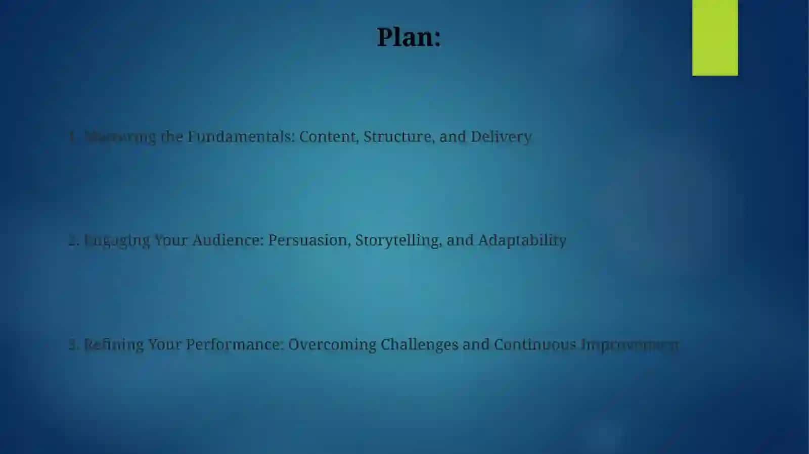 Public speaking techniques 2
