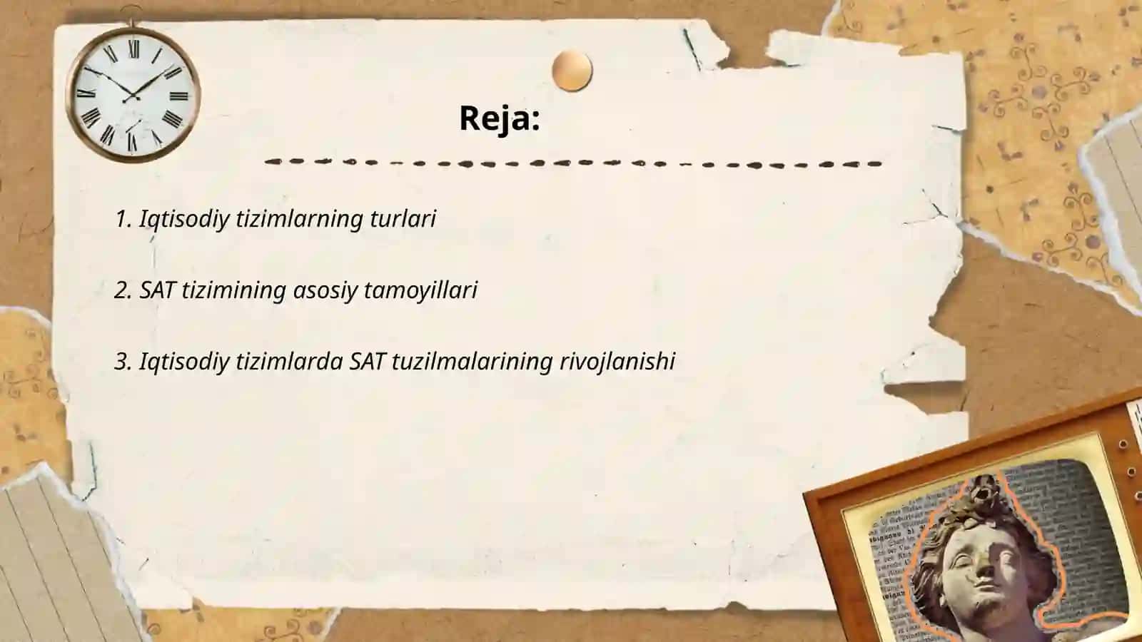 Iqtisodiy tizimlarda SAT tizimining rivojlanishi 2