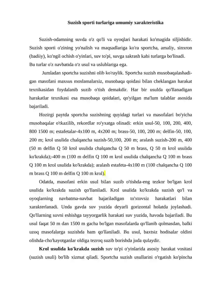 Suzish va uni o‘qitish metodikasi 2